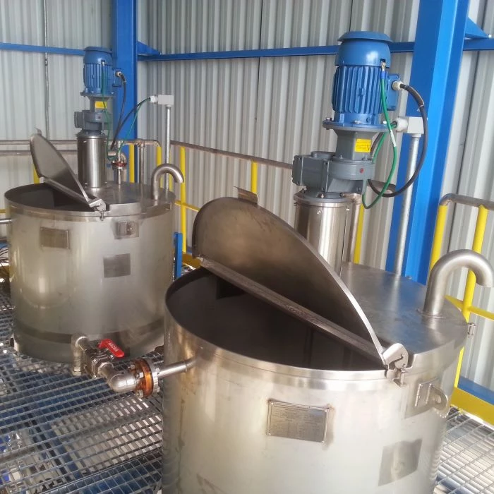 Tanque de processo industrial para óleo e derivados Agimix
