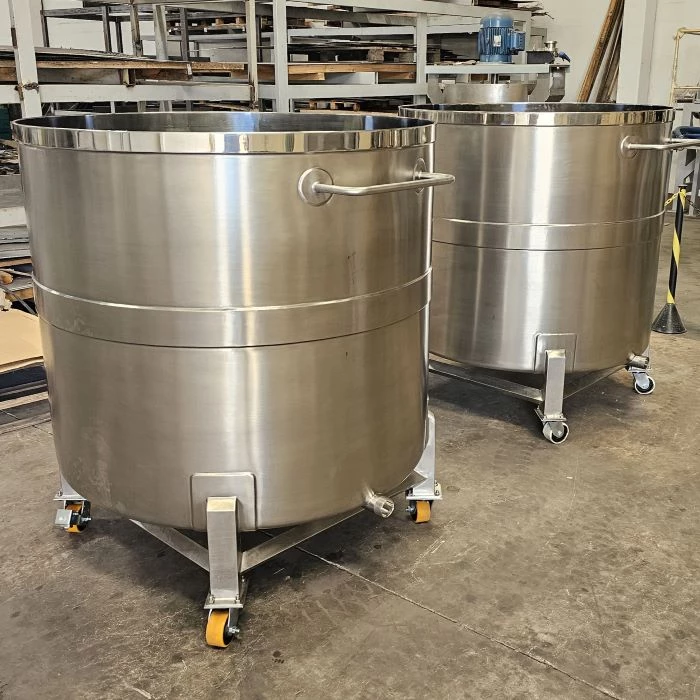 Tachos e Recipientes de Inox 1000L AGIMIX 