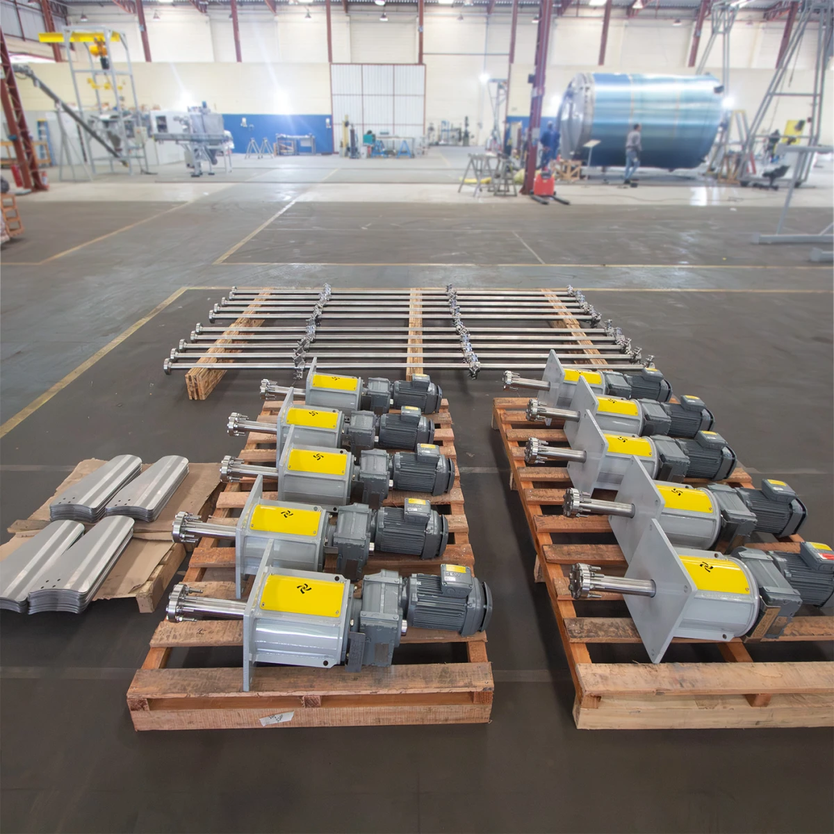 Agitador vertical industrial para produtos sanitários