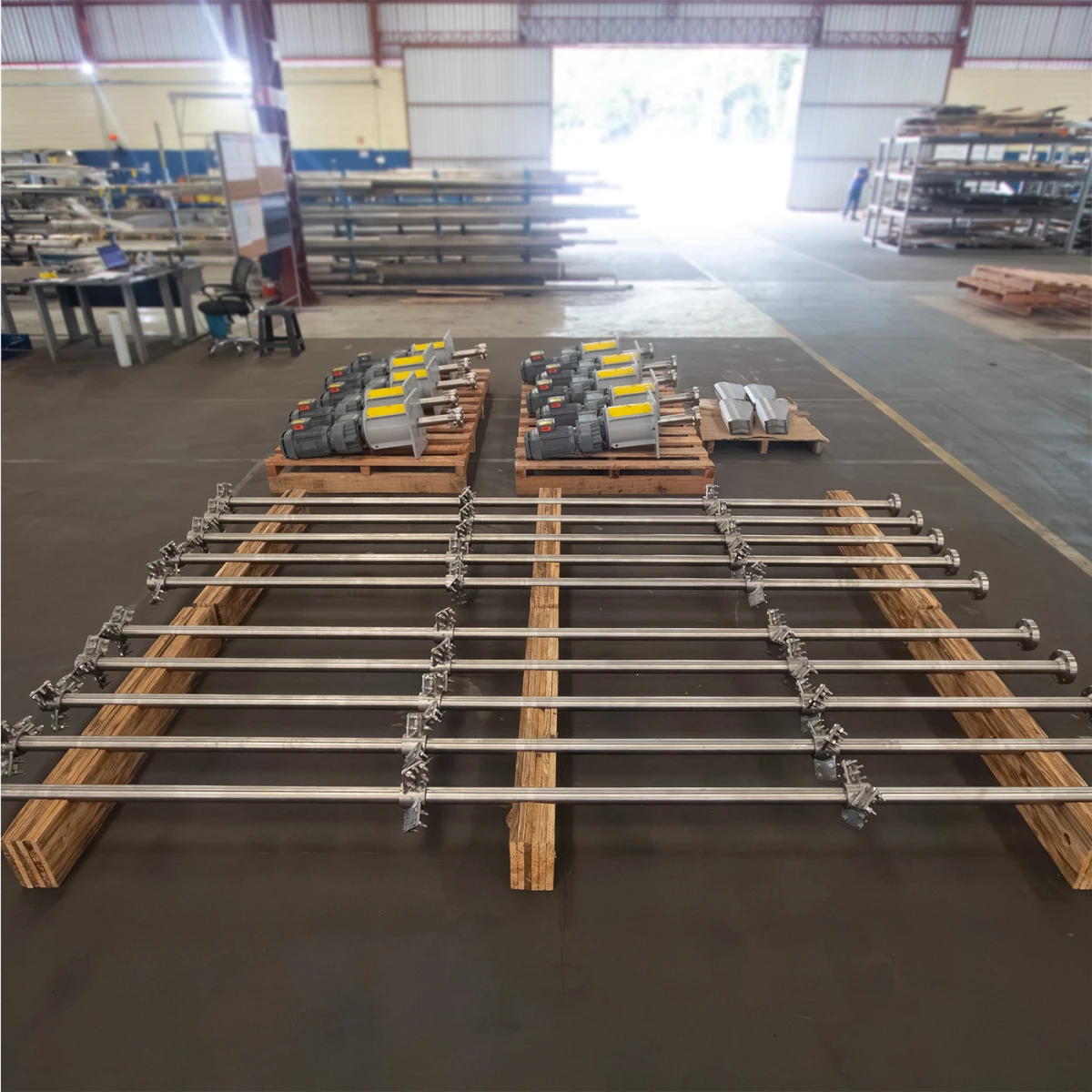 Agitador vertical industrial para produtos sanitários