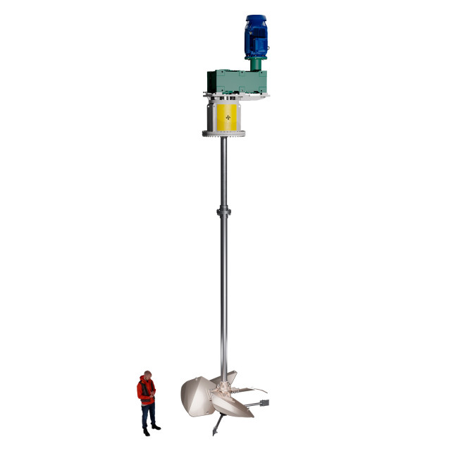 Mechanical Circulator for Large Volume Industrial Fermenters